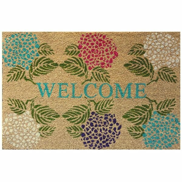 Hydrangea Coir Entrance Mat - Image 2