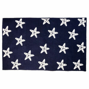 Navy Starfish Rug