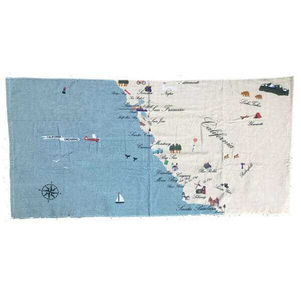 Northern California Beach Towels by Taylor and Co