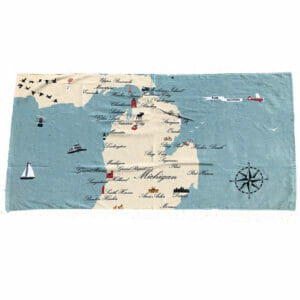 Michigan Beach Towel by Taylor & Co