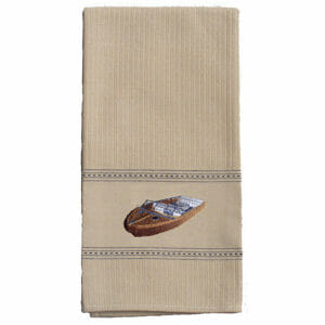 Wooden Boat Tea Towel